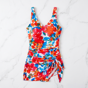 Floral Tummy Control Swimdress