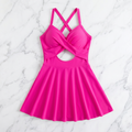 Cutout V-Neck Swimdress