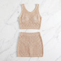 V-Neck Crochet Beach Cover-Up