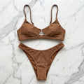 Hollow-Out Push-Up Bikini Set