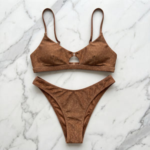 Hollow-Out Push-Up Bikini Set