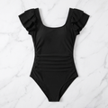 Tummy Control Ruched One-Piece Swimsuit for Women — Flattering Bathing Suit