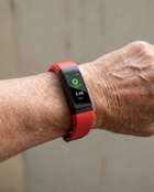 Senior Smartwatch GPS Scale/Fit Reference - showing how the watch fits on an older person's wrist