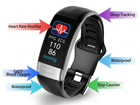 Smart Health Tracker Bracelet Feature Highlight - heart rate, SpO2, sleep tracking, step counter, waterproof