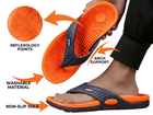 Acupressure Massage Flip-Flops Feature Highlight - reflexology points, arch support, non-slip sole, washable