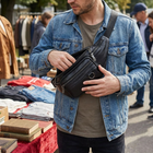 Kalsten Genuine Leather Fanny Pack lifestyle