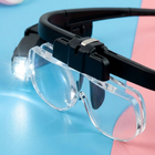 Portable Wearable LED Magnifying Glasses - Detail Close-Up