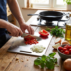 Premium Stainless Steel Chopping Board lifestyle