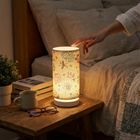 Botanical Floral Fabric Lighting Table Lamp lifestyle