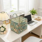 Floral Canvas Storage Basket – Scale Reference