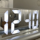 Digital LED Mirror Alarm Clock – Detail Close-Up