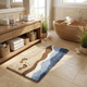 Seaside Footprint Bath Mat