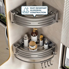 Aluminum Corner Shower Caddy – Feature Highlight