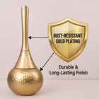 Gold-Tone Toilet Brush Set – Feature Highlight