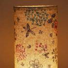 Botanical Floral Table Lamp – Detail Close-Up