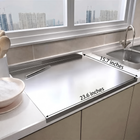Stainless Steel Cutting Board with Spill Guard