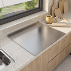 Stainless Steel Cutting Board with Spill Guard