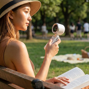 Rechargeable Handheld Fan lifestyle