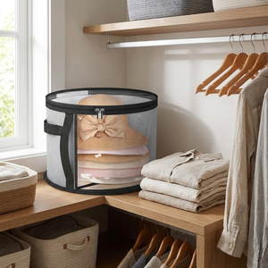 Large Clear Hat Storage Case lifestyle