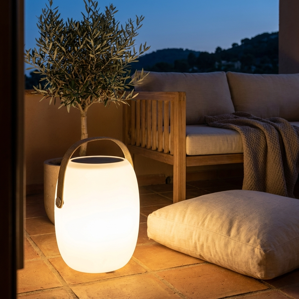Solstra Solar LED Lantern Portable Waterproof Outdoor Basket Light for Patio and Camping