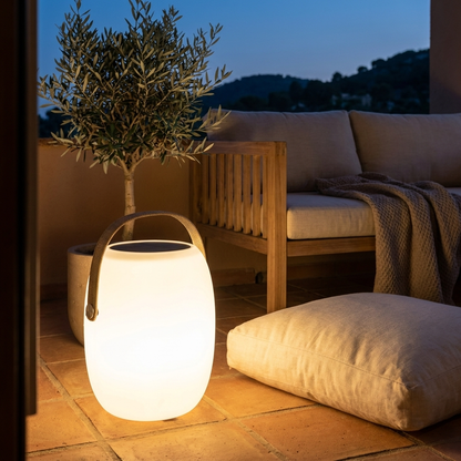 Solstra Solar LED Lantern Portable Waterproof Outdoor Basket Light for Patio and Camping