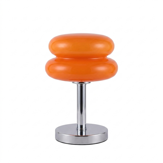 Tartina Sculpted Glass Table Lamp Modern Decorative Accent Light for Living Room and Bedroom