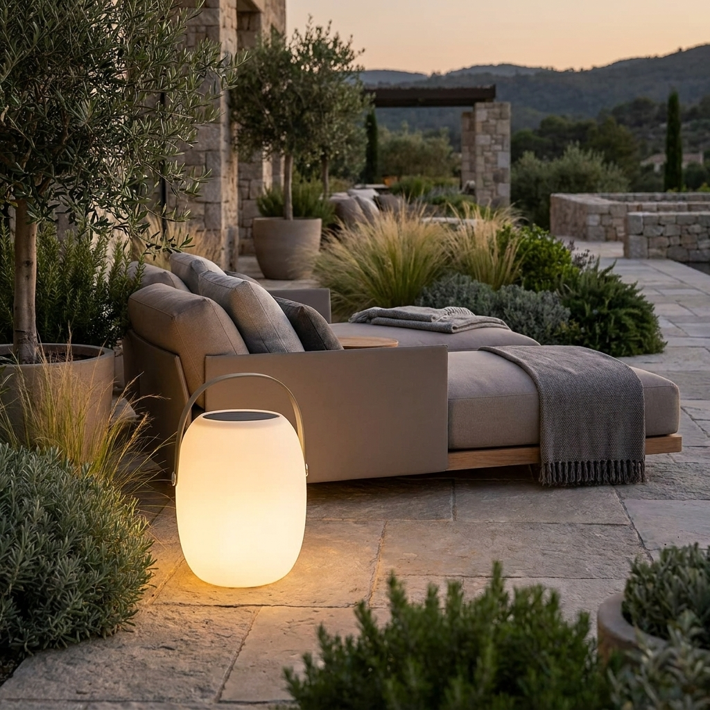 Solstra Solar LED Lantern Portable Waterproof Outdoor Basket Light for Patio and Camping