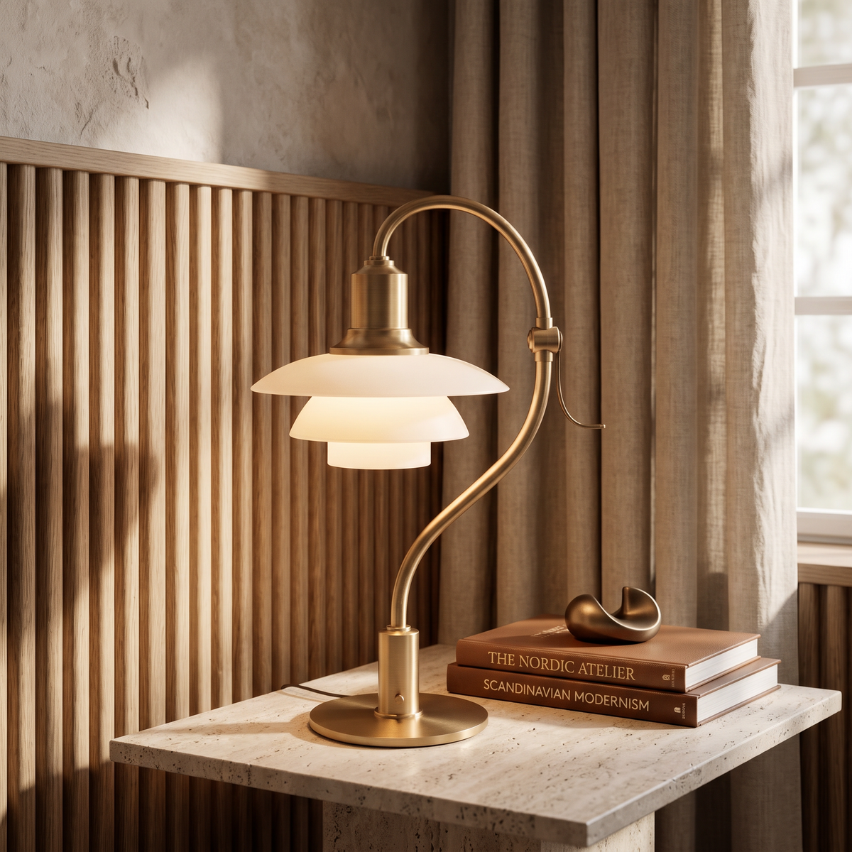 Bellamira Modern Metal E27 Table Lamp with Warm Glow for Bedroom Nightstands