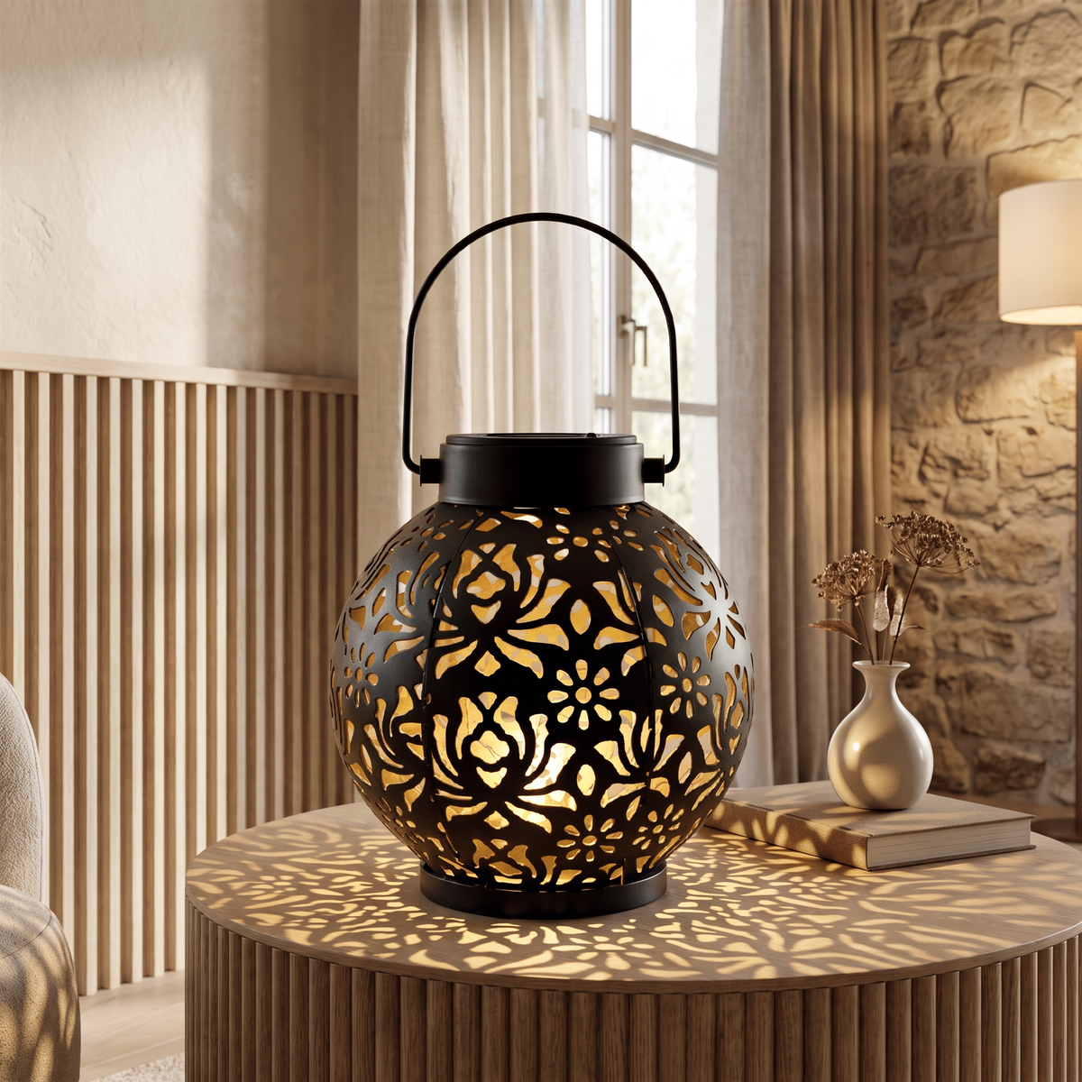 Lucerna Traditional Metal LED Garden Light Weatherproof Patio Pathway Lantern