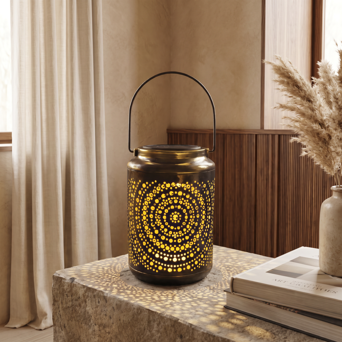 Lucerna Traditional Metal LED Garden Light Weatherproof Patio Pathway Lantern