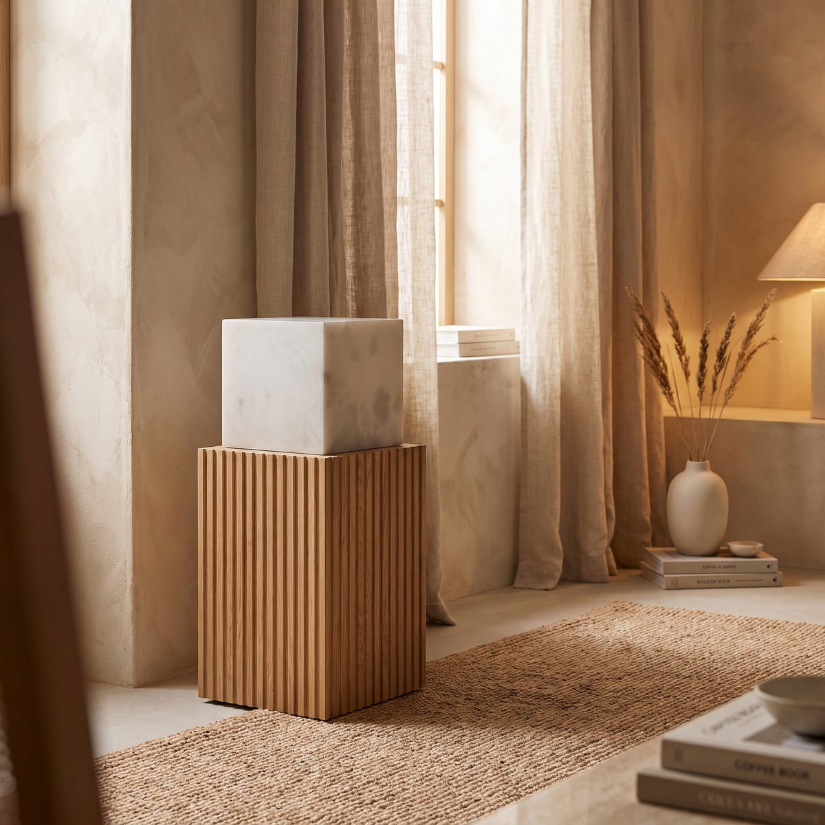 Duvessa Modern Alabaster Table Lamp with Soft E27 Glow for Living Room Styling