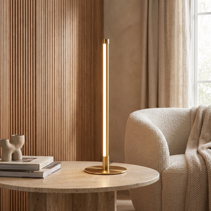 Nervesa Modern Metal LED Table Lamp for Bedroom and Living Room Accent Lighting