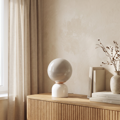 Willowmere Modern Marble Brass Table Lamp with Warm Ambient Glow for Bedroom Nightstands