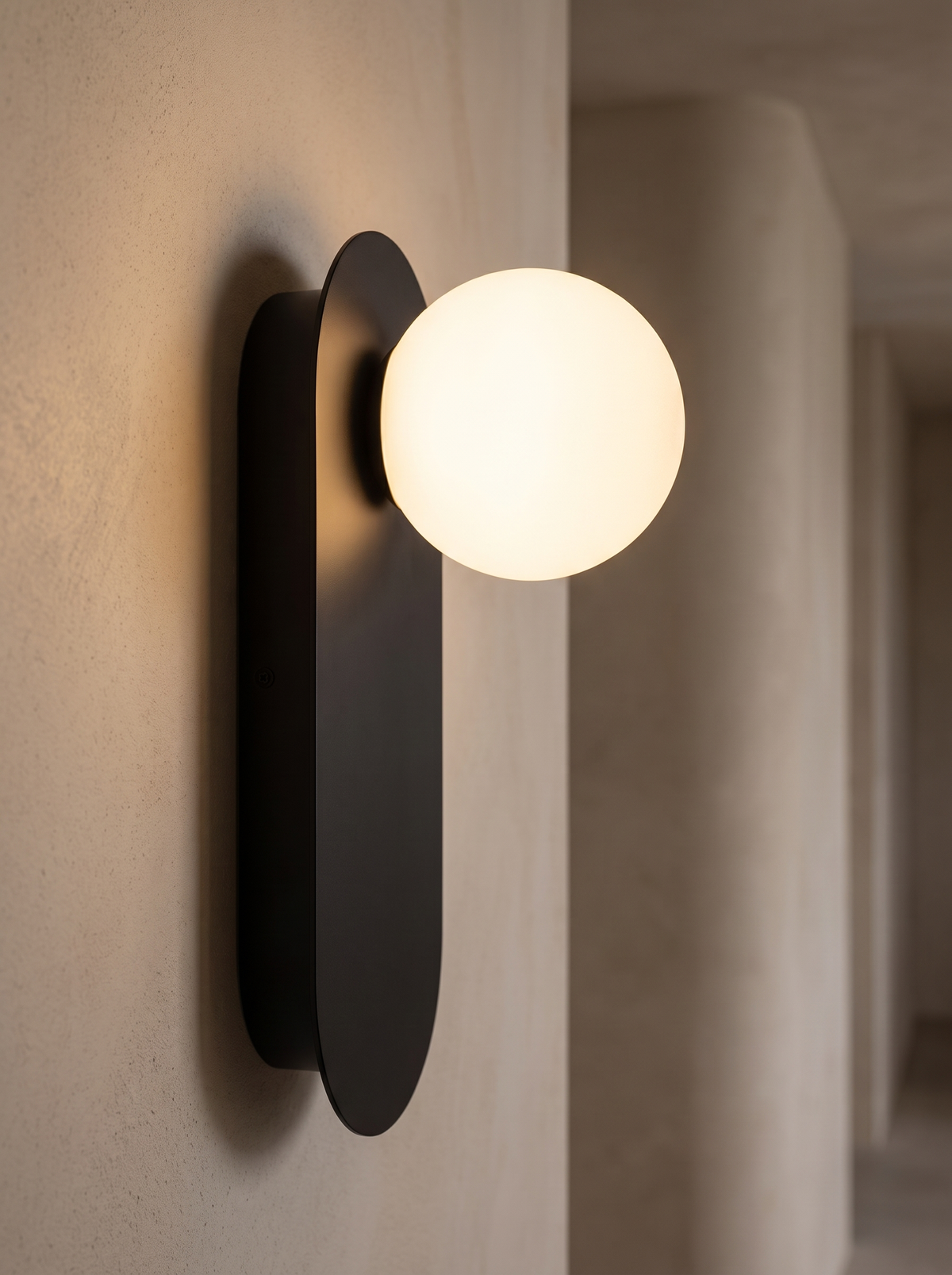 Elowen wall sconce close up, The Corridor, Transformed