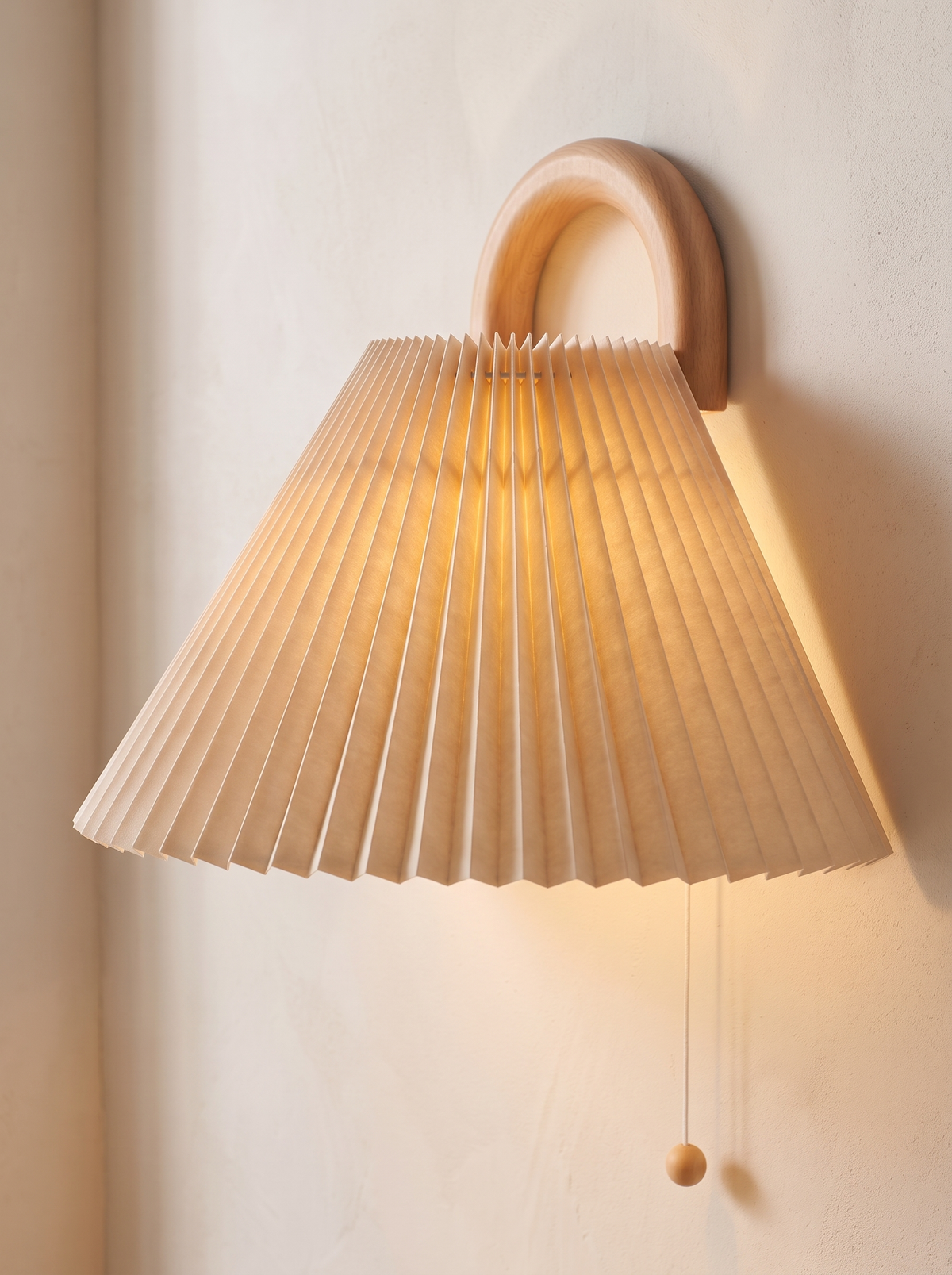Halcyra wall sconce close up, The Corridor, Transformed
