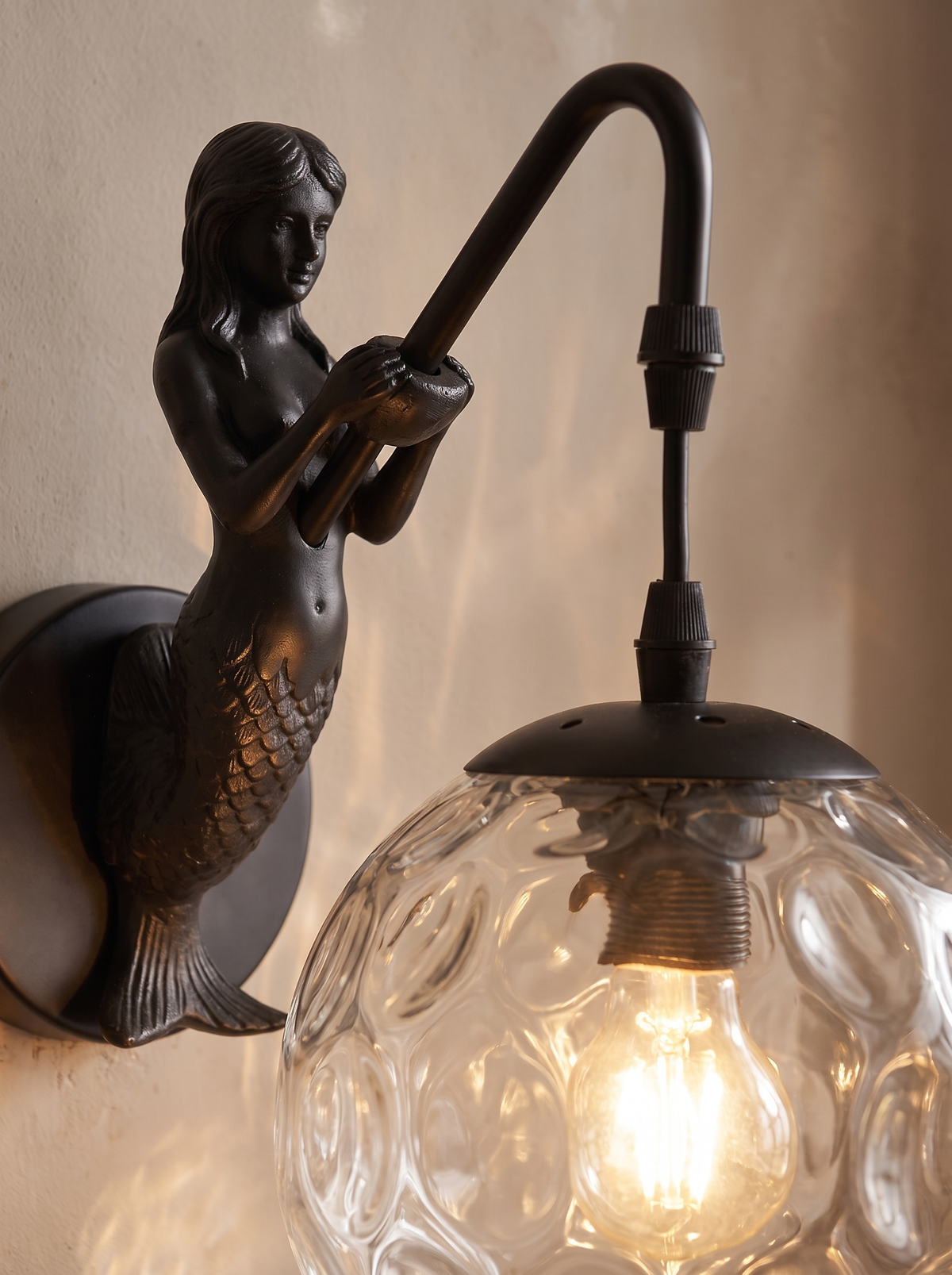 Giavanna wall sconce close up, Sculpted, Not Assembled