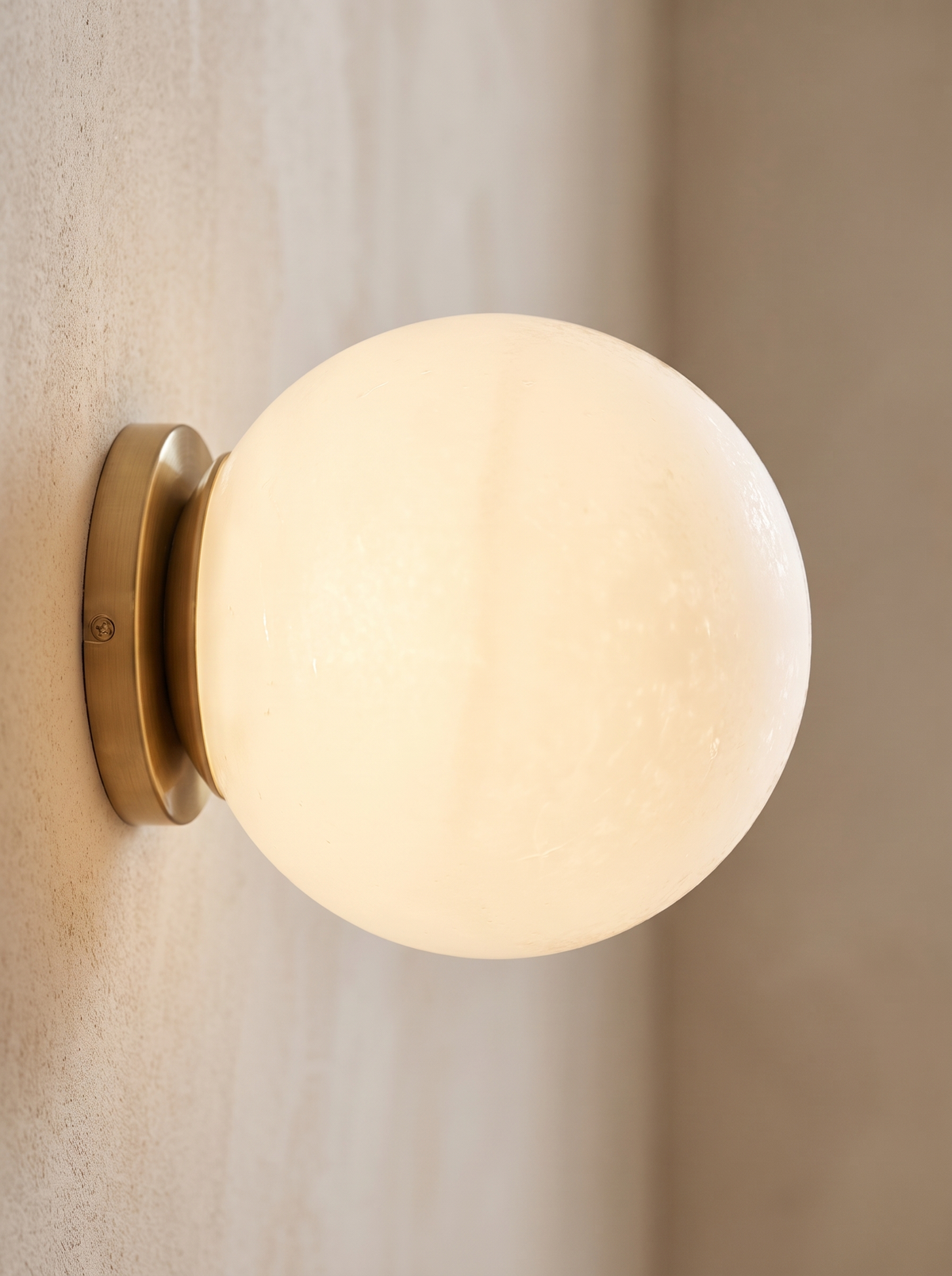 Jessamine wall sconce close up, Caught in Glass