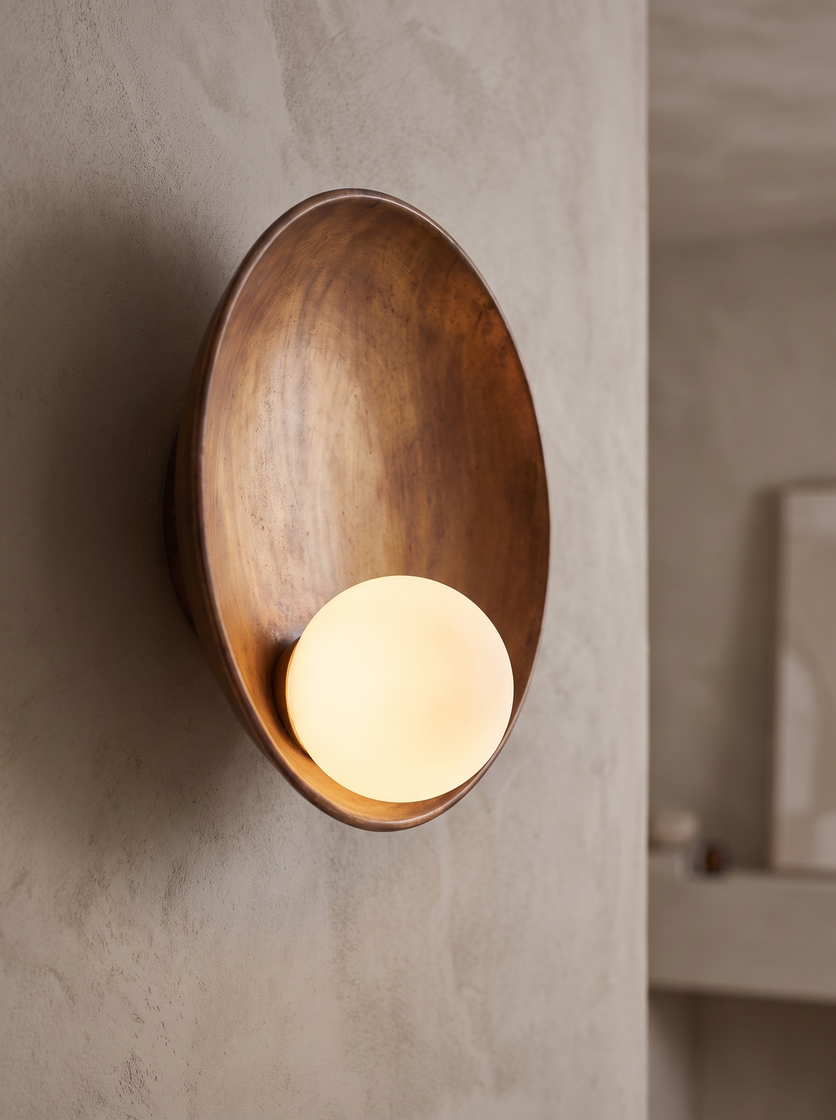 Quintessa wall sconce close up, One Light, Fully Considered
