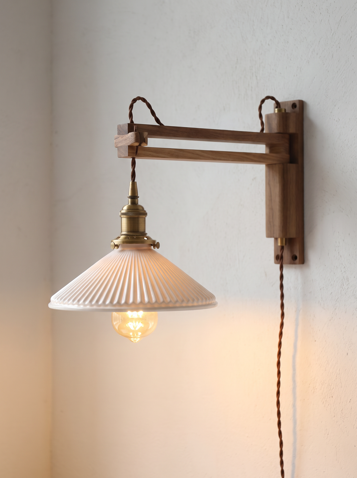 Ursaline wall sconce close up, One Light, Fully Considered
