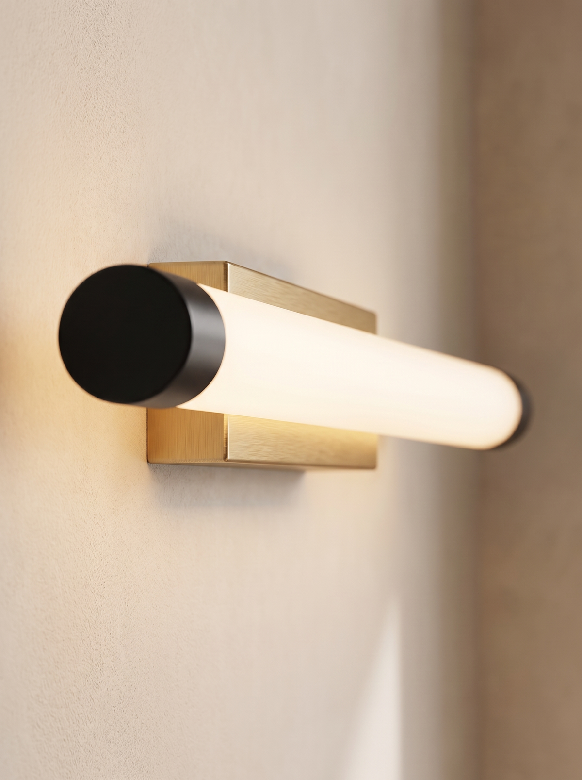 Vivarelle wall sconce close up, Presence, Even Unlit