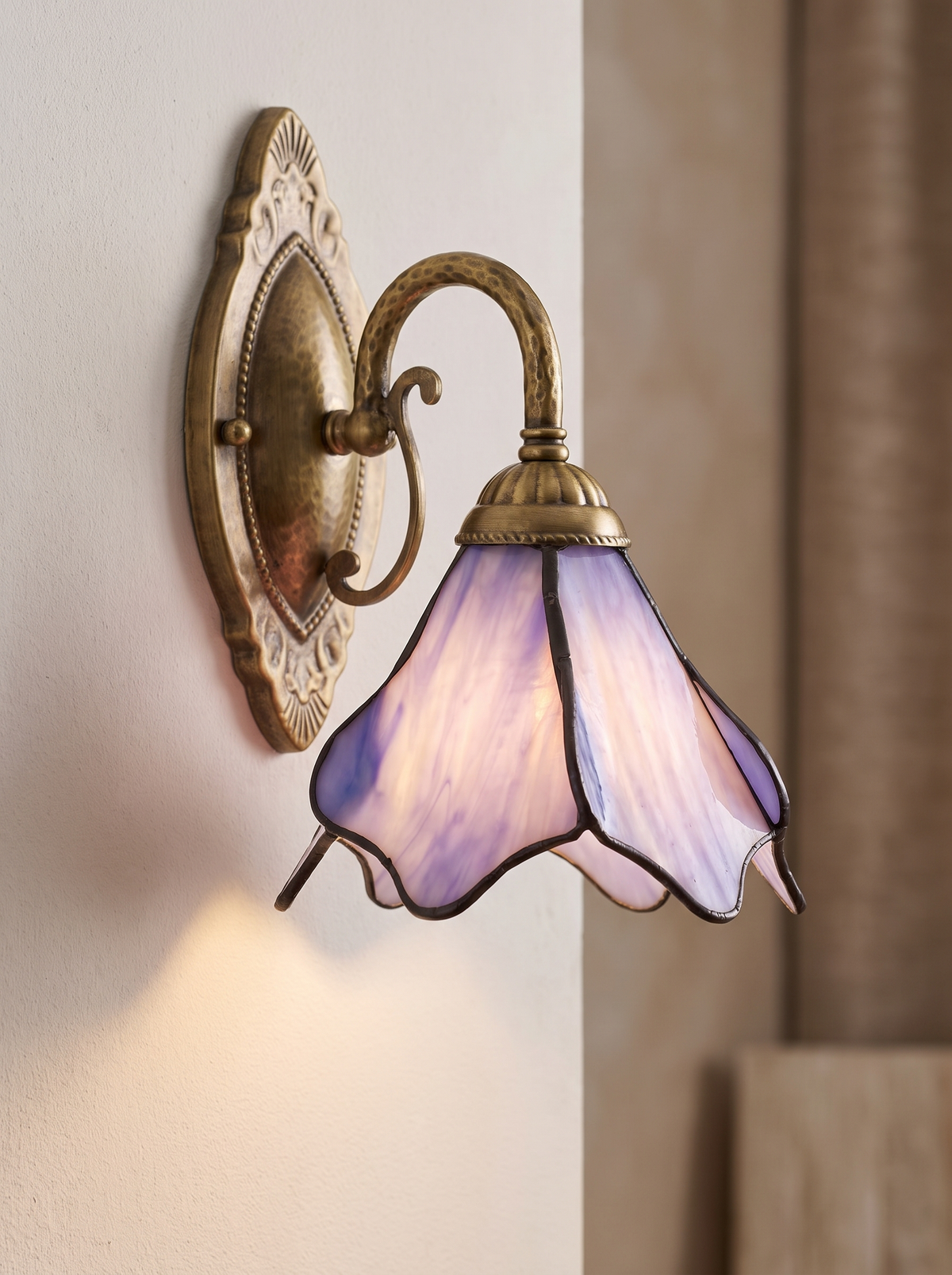 Gildamere wall sconce close up, Sculpted in Iron