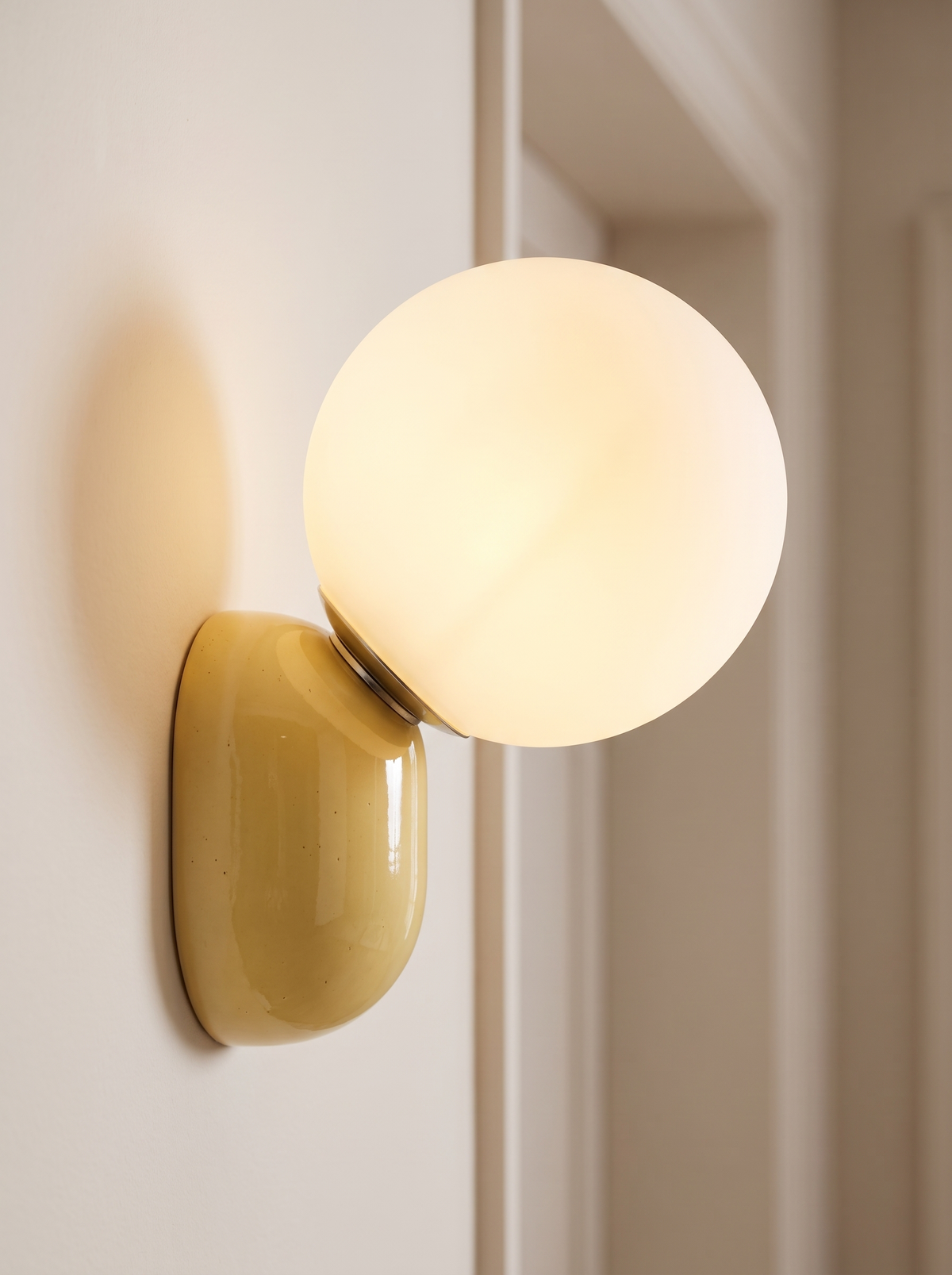Primavelle wall sconce close up, The Corridor, Transformed