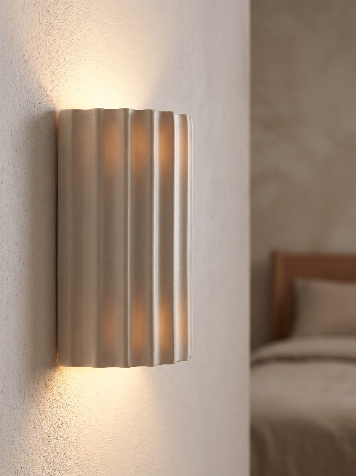 Rosamund wall sconce close up, The Last Light of the Night