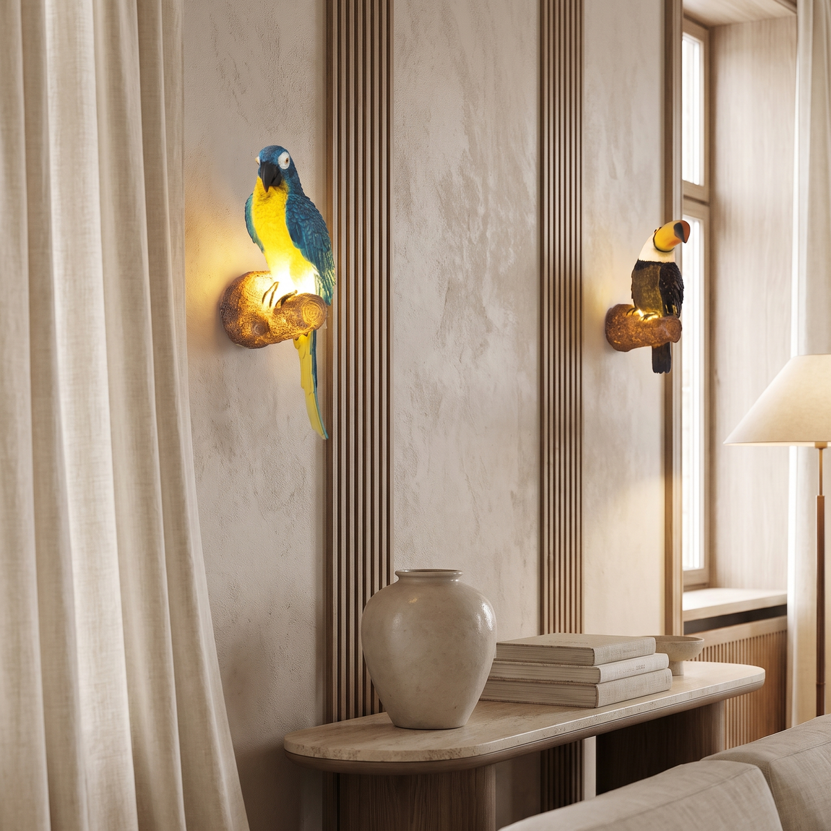 Joliette Colorful Resin Animal-Motif LED Outdoor Wall Light for Garden and Patio Accent