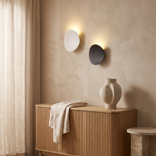 Alarielle Minimalist Curved Aluminum LED Wall Sconce for Hallway and Stairwell Lighting
