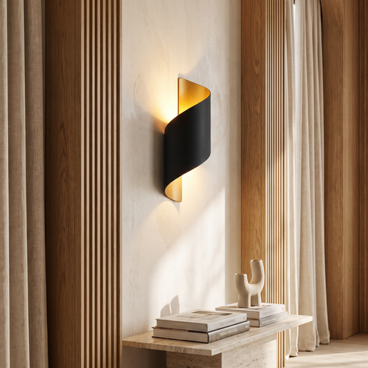 Ombrelle Minimalist Waterproof Aluminum LED Wall Sconce for Bedroom and Bath
