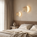 Yolandine Nordic Oak Acrylic Fish Wall Sconce for Bedside Reading and Study