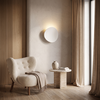 Alarielle Minimalist Curved Aluminum LED Wall Sconce for Hallway and Stairwell Lighting