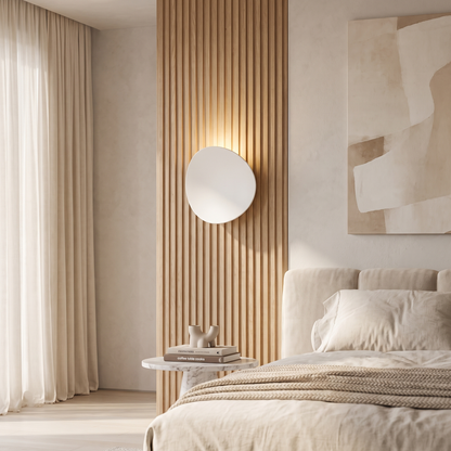 Alarielle Minimalist Curved Aluminum LED Wall Sconce for Hallway and Stairwell Lighting