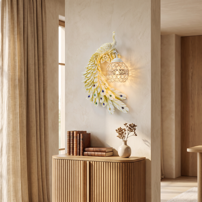 Quiviera European Resin Crystal LED Wall Sconce for Hallway and Stairwell Lighting